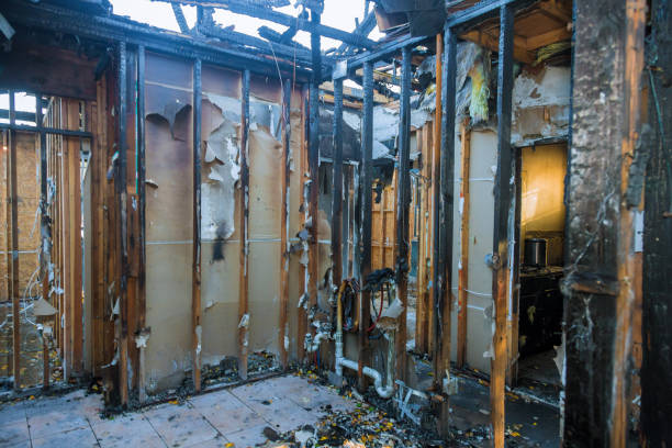 Professional Fire Damage Assessment technician working in Bedford, VA